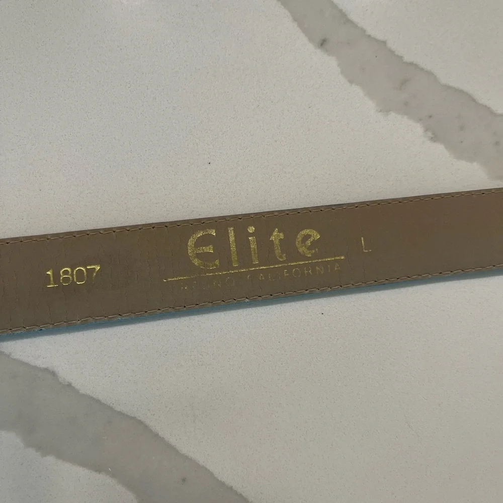 Vintage Elite 1807 Fresno California Silver Textured Belt Size Women’s Large